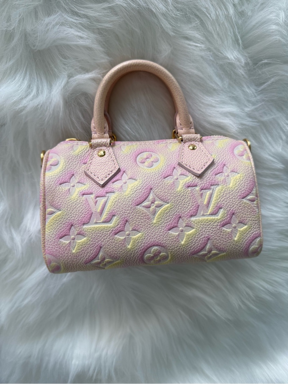 Louis Vuitton: Pink Summer Stardust Nano Speedy *LIMITED EDITION* *AUTHENTIC*